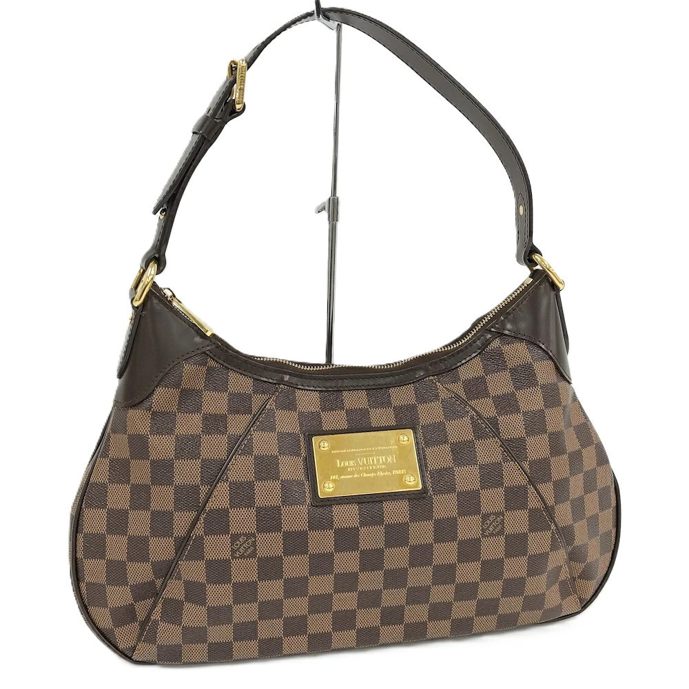 Louis Vuitton Thames Shoulder Bag Damier Ebene Brown